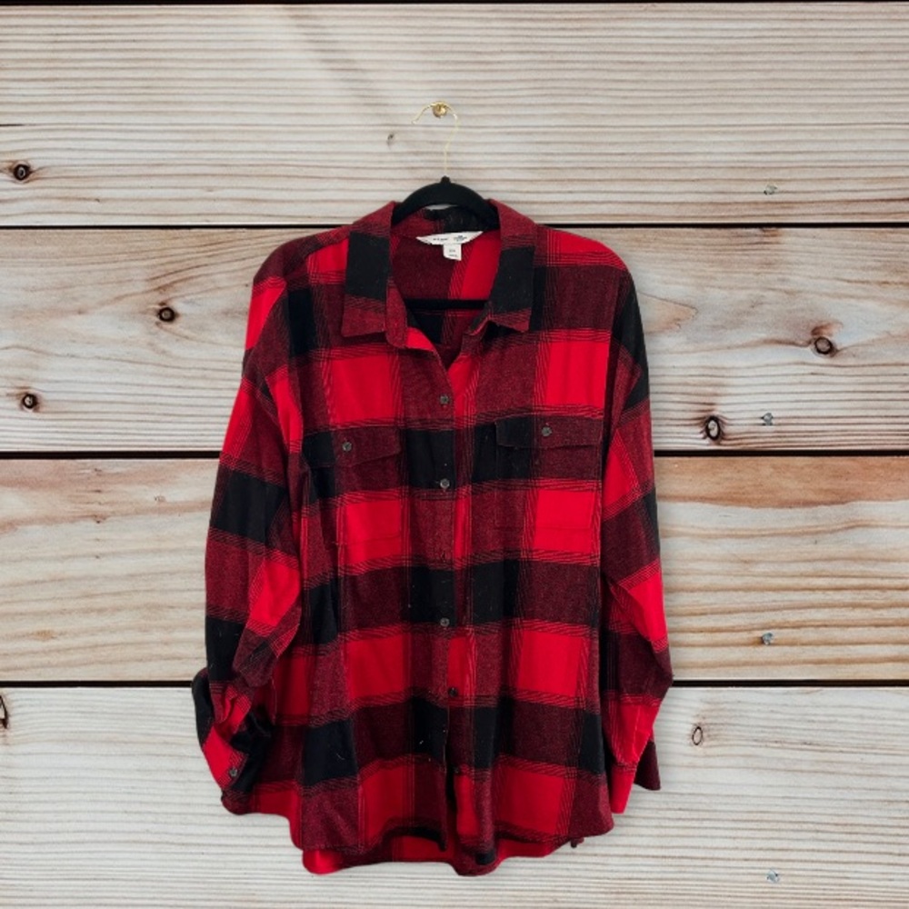 Old Navy flannel “boyfriend shirt” size XXL